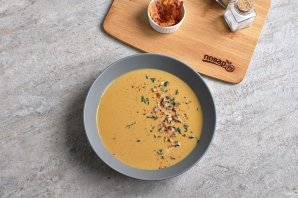 Крем-суп из тыквы с беконом