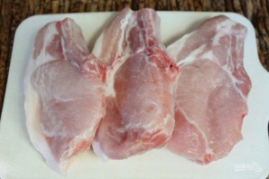Свиная корейка с розмарином и чесноком в духовке - фото шаг 1