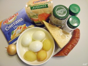 Салат с картошкой и сыром - фото шаг 1