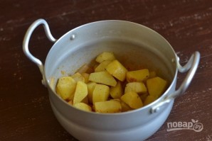 Овощное рагу с жареной картошкой - фото шаг 9