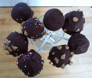 Шоколадные кейк-попсы - фото шаг 10
