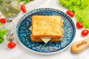 Тосты с ветчиной и сыром - фото шаг 7