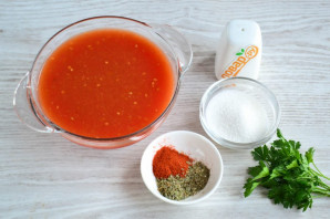 Томатный соус из томатного сока - фото шаг 1