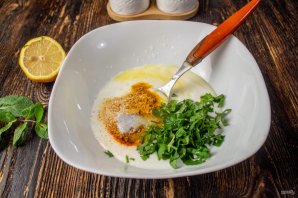 Филе индейки маринованное в йогурте с мятой - фото шаг 3
