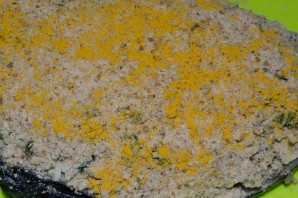Скумбрия фаршированная желтым рисом - фото шаг 4