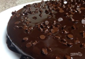 Домашний шоколадный торт с шоколадной глазурью - фото шаг 8