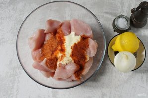Шашлык из куриной грудки - фото шаг 3