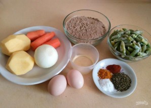 Овощной суп с льняными клёцками - фото шаг 1