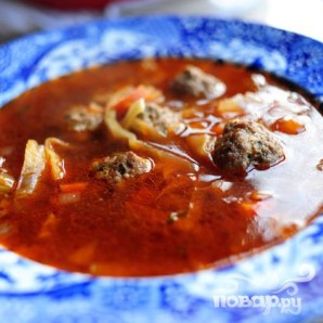 Итальянский суп с фрикадельками - фото шаг 17