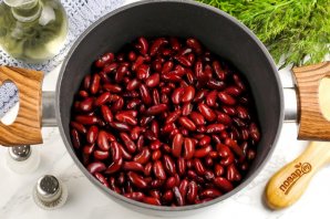 Фасоль с орехами - фото шаг 3