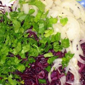 Салат из красной капусты - фото шаг 4