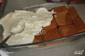 Торт из печенья "Юбилейное" без выпечки - фото шаг 4