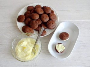 Шоколадное печенье с кокосовым кремом - фото шаг 17