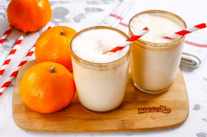 Молочный коктейль с мандаринами - фото шаг 6