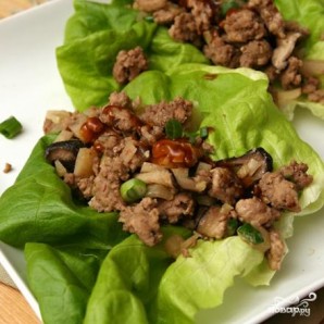 Мясо по-азиатски на листьях салата - фото шаг 3