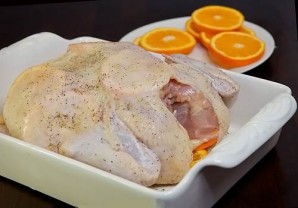 Курица в духовке с апельсинами - фото шаг 5