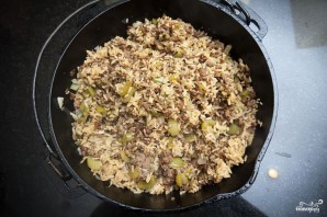 Рис с фаршем и овощами - фото шаг 7