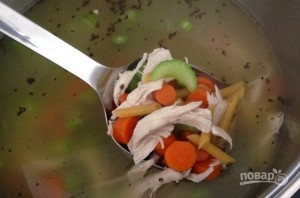 Куриный суп с овощами и макаронами - фото шаг 8