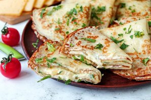 Блины с сыром - фото шаг 15