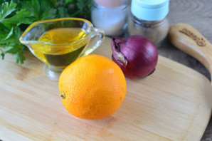Сицилийский салат с апельсинами - фото шаг 1