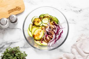 Азиатский салат из кабачка - фото шаг 7