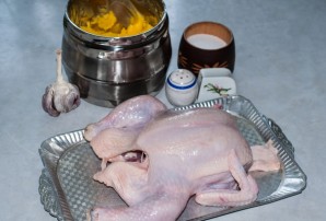 Цыпленок табака в духовке - фото шаг 1