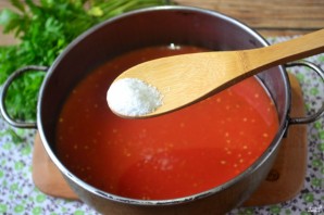 Помидоры в томатном соке на зиму - фото шаг 2