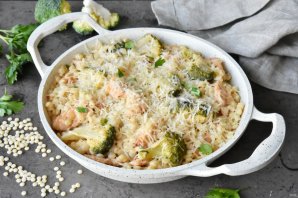 Птитим с курицей и брокколи - фото шаг 12