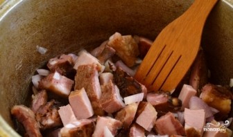Картошка со свининой в казане - фото шаг 1