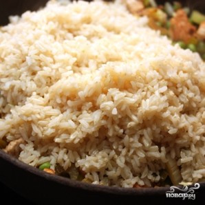 Коричневый рис с индейкой и овощами - фото шаг 5