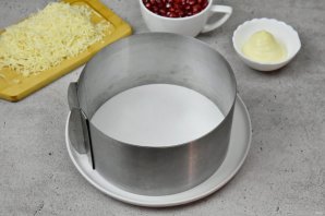 Салат с гранатом - фото шаг 4