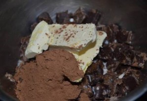 Шоколадные кексы в формочках - фото шаг 1