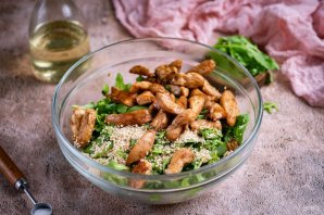 Салат с курицей и рукколой - фото шаг 14
