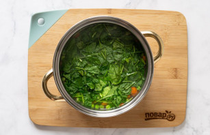 Суп со шпинатом и зеленым горошком - фото шаг 7