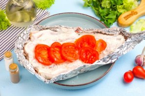 Минтай в фольге в духовке - фото шаг 6