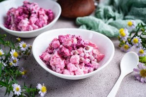 Салат винегрет с майонезом - фото шаг 10