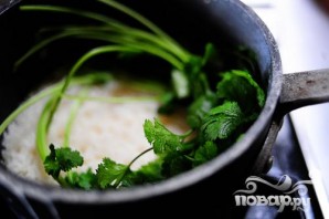 Тайский куриный суп с рисом - фото шаг 4