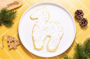 Вегетарианский салат в виде лошади - фото шаг 8