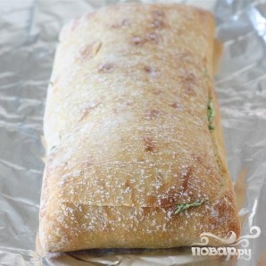 Бутерброды с базиликовым маслом - фото шаг 3