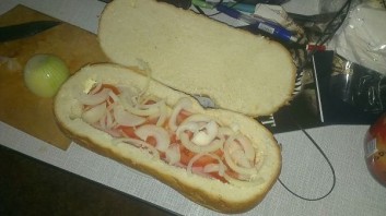 Мужской бутерброд - фото шаг 5