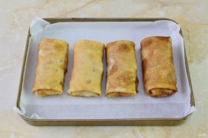 Блинчики с курицей и сыром - фото шаг 14