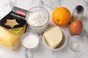 Апельсиновое печенье с полентой "Bravolli" - фото шаг 1