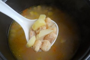 Суп с курицей в мультиварке - фото шаг 3