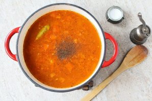 Постный овощной суп - фото шаг 9