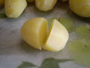 Картошка с салом на шпажках - фото шаг 6