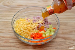 Салат из цветных макарон - фото шаг 3