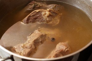 Мясной суп с вермишелью - фото шаг 4