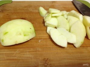 Французские тосты с яблоками и сливами - фото шаг 2