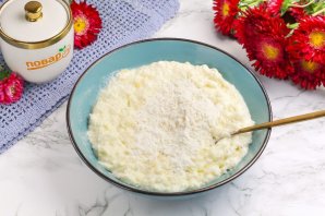 Творожная запеканка без яиц - фото шаг 5