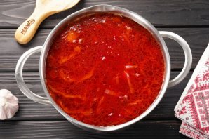 Борщ "Постный" - фото шаг 12